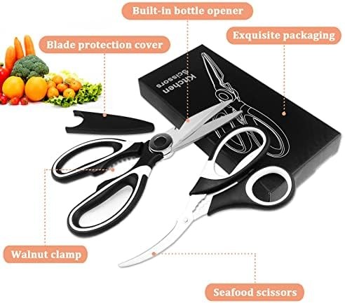 Heavy Duty Kitchen Scissors Food Scissors Seafood Shears Multipurpose Tool