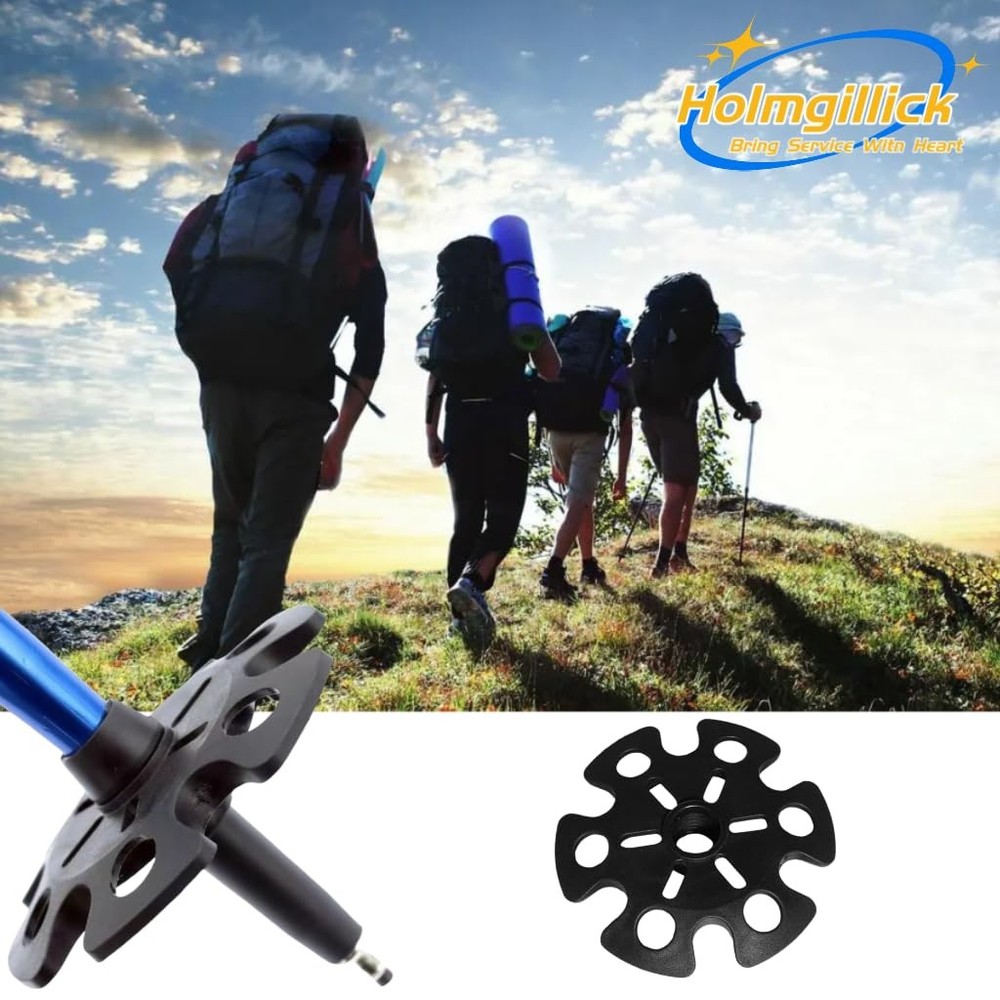 Trekking Pole Mud Ski Baskets Snowflake Replacement Set of 10