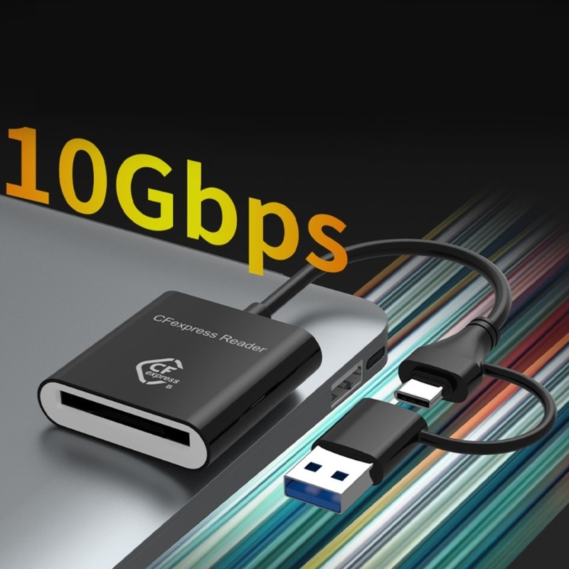 CFE B Card Reader 10Gbps USB3.2 Gen 2 Type C Memory Card Adapter