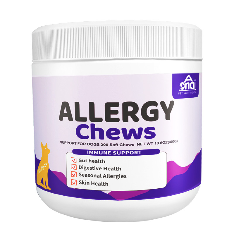 Dog Allergy Relief-Itching Skin Relief- Dog Probiotics for Itchy Skin and Ears