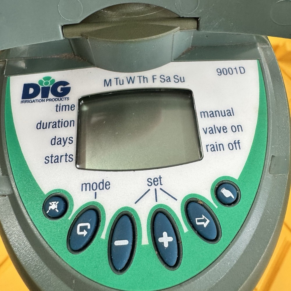 DIG Hose Thread Watering Timer 9-Volt Model 9001DB Tested