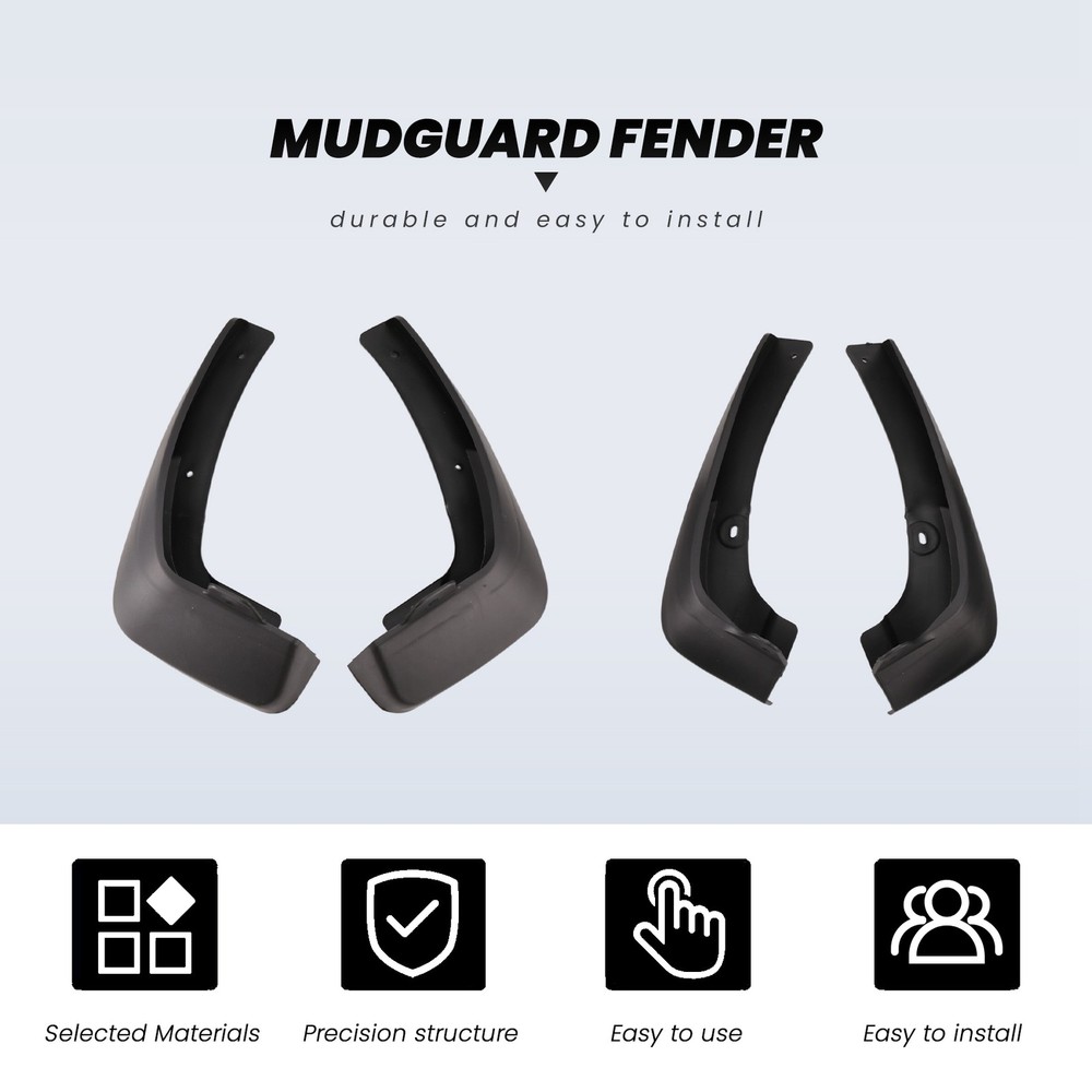 4Pcs Universal Mud Flaps Mudguards Splash Guards for VIOS / / LIMO1234