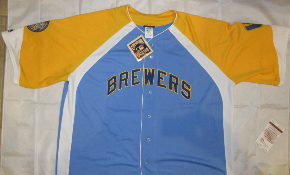 ROBIN YOUNT Signed Brewers Cooperstown Collection Authentic Jersey JSA Cert