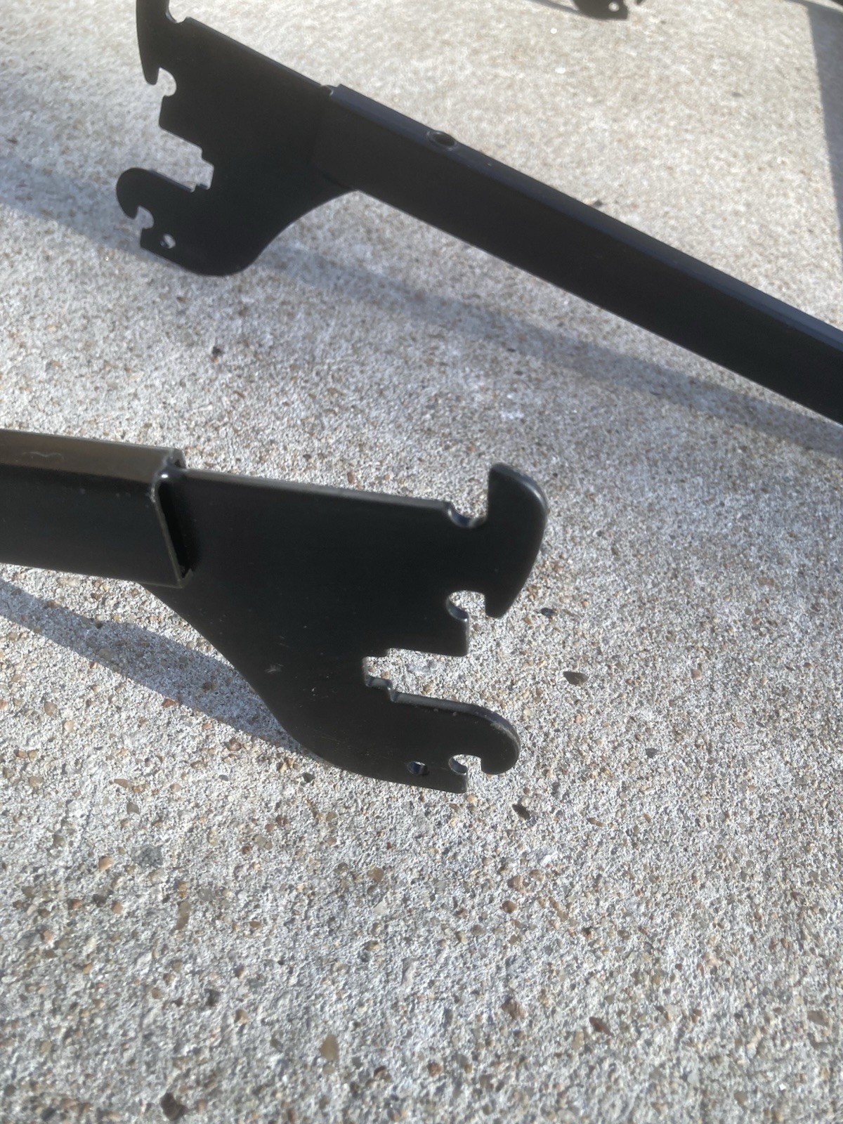 Boutique Black U-Shaped Hang Rail (2 Included In Listing)