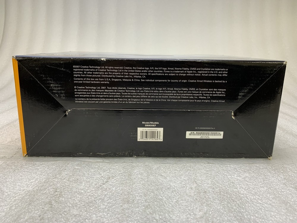 Creative Xmod Wireless Music System Model SB0830EF Used