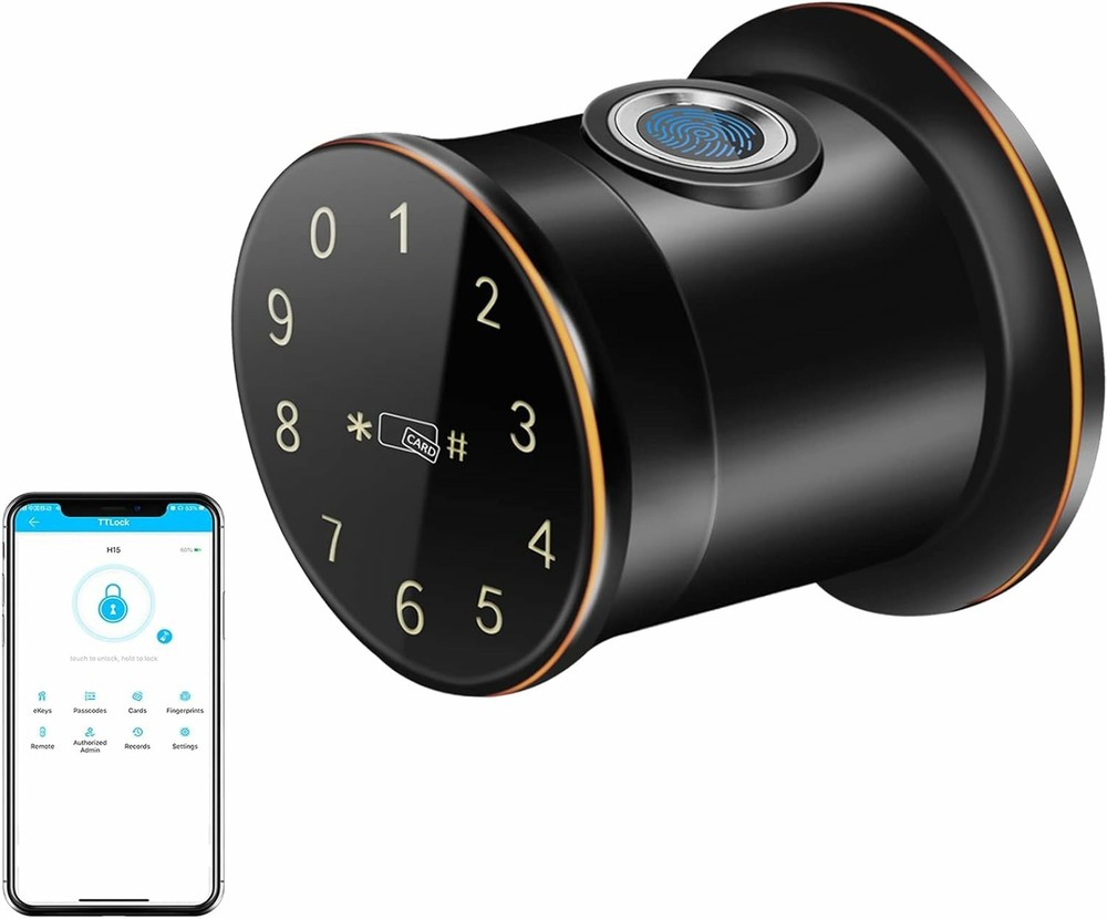 Cielsa Dawn Fingerprint Touchscreen Smart Lock, Tuscan Bronze, 100 Access Codes