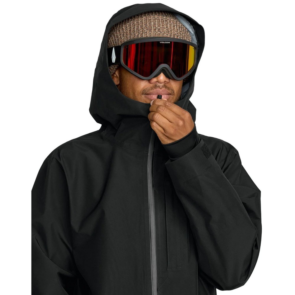 Volcom Tester 3L Gore-Tex Men's Winter Jacket, Black, Medium