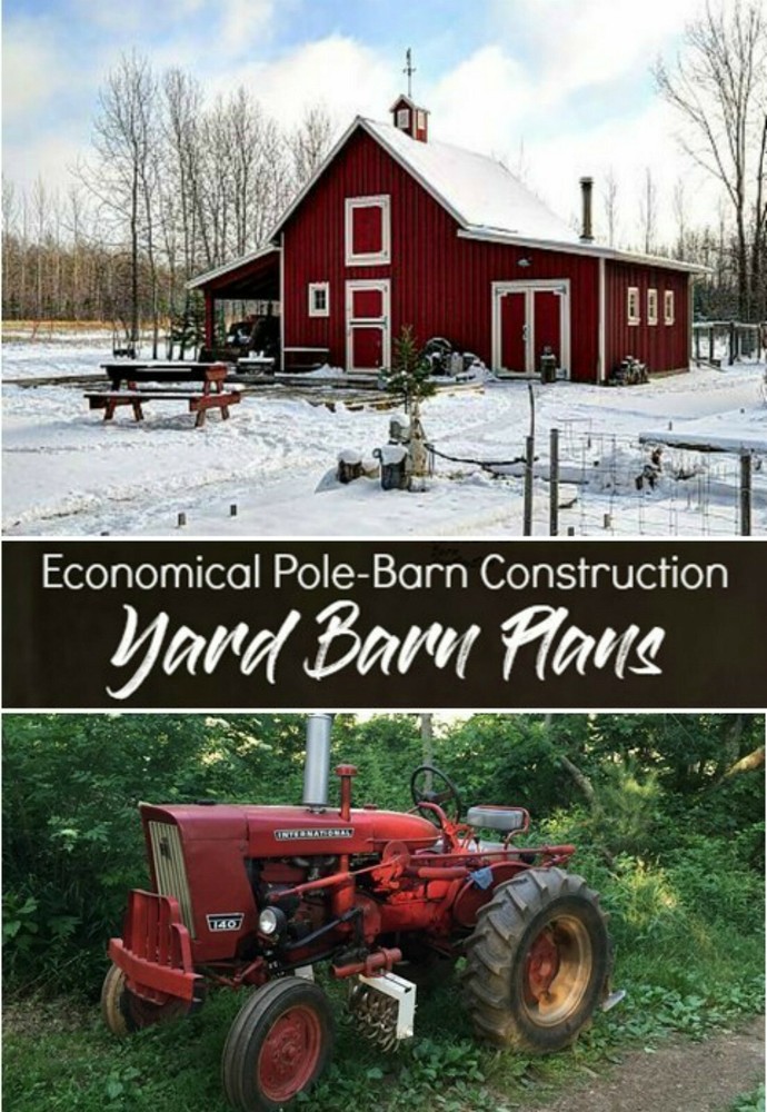 20 Yard Barn Designs - Complete Economical Pole-Barn Construction Plans (B9)
