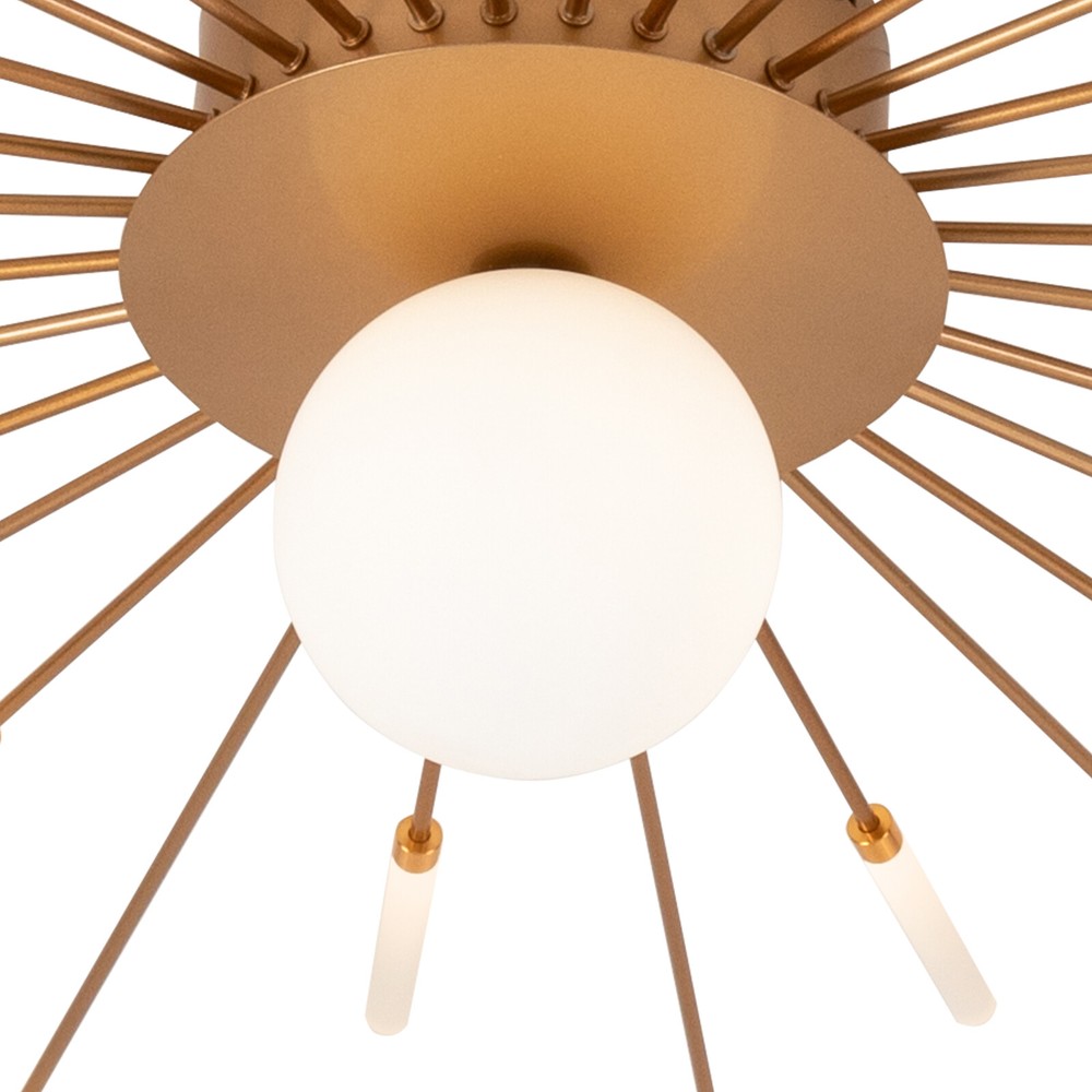 12W Firework Shape Ceiling Light Ceiling Lamp Ceiling Fixtures Luxurious Golden