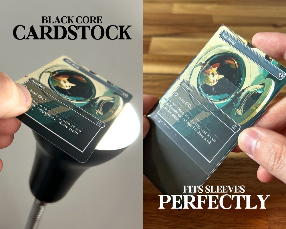 Swan Song Playtest Proxy Card with Custom Designed Art