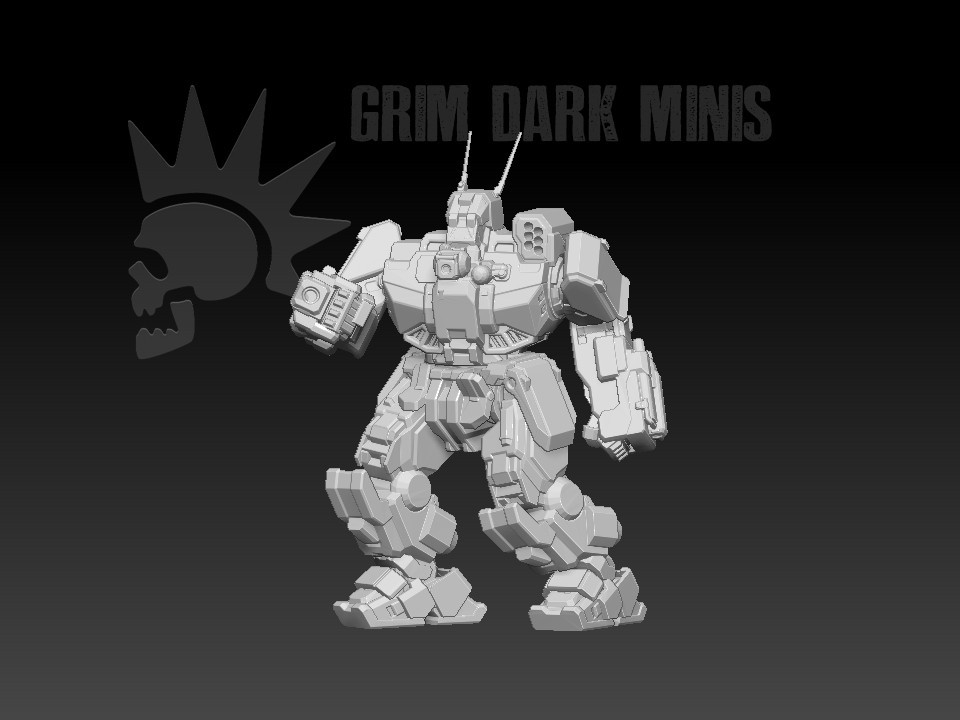 Wolverine - BT proxy mech MWO Tech 1/265 Battle Scale