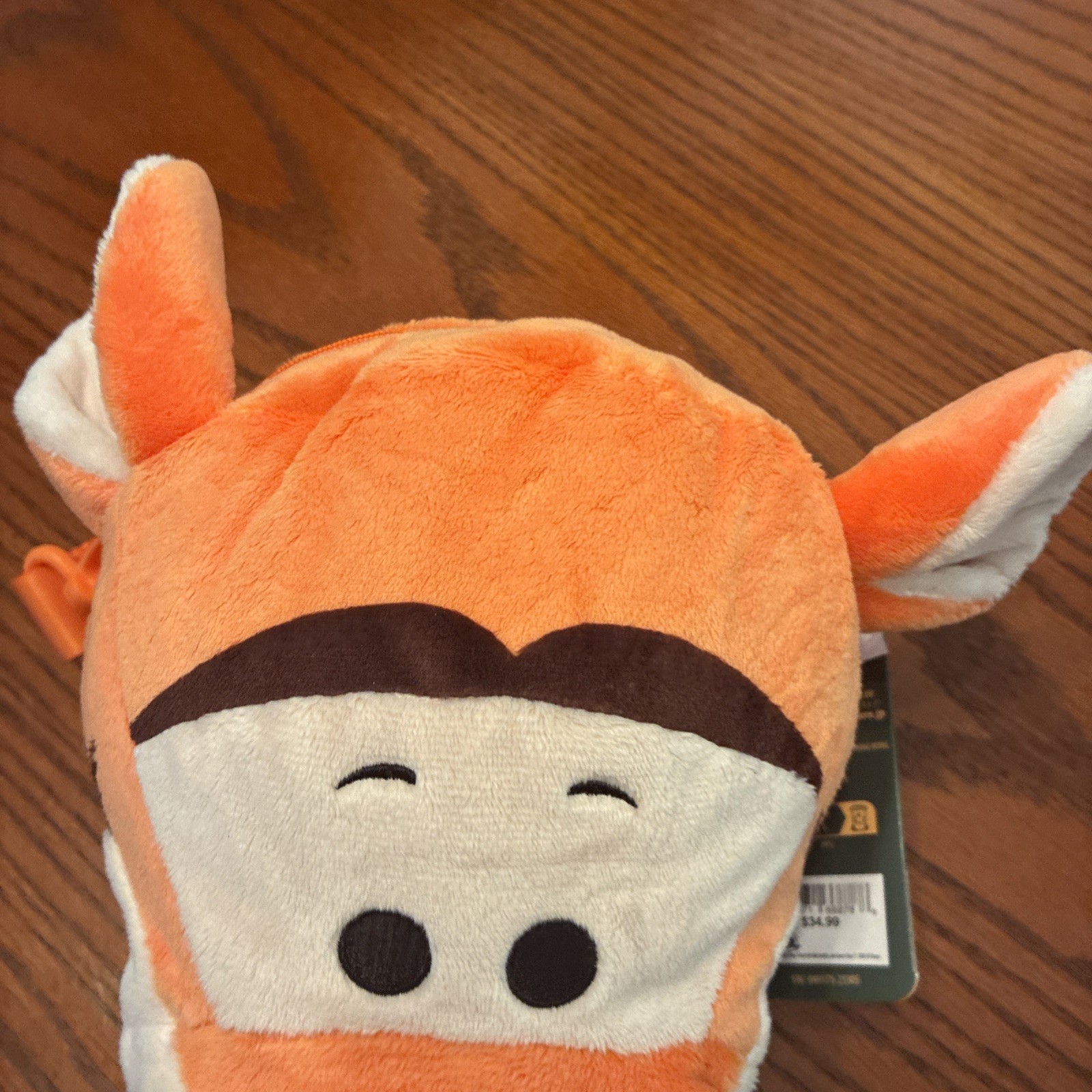 NEW Disney Parks Winnie the Pooh Zipper Purse Crossbody Tigger Head Plush Bag