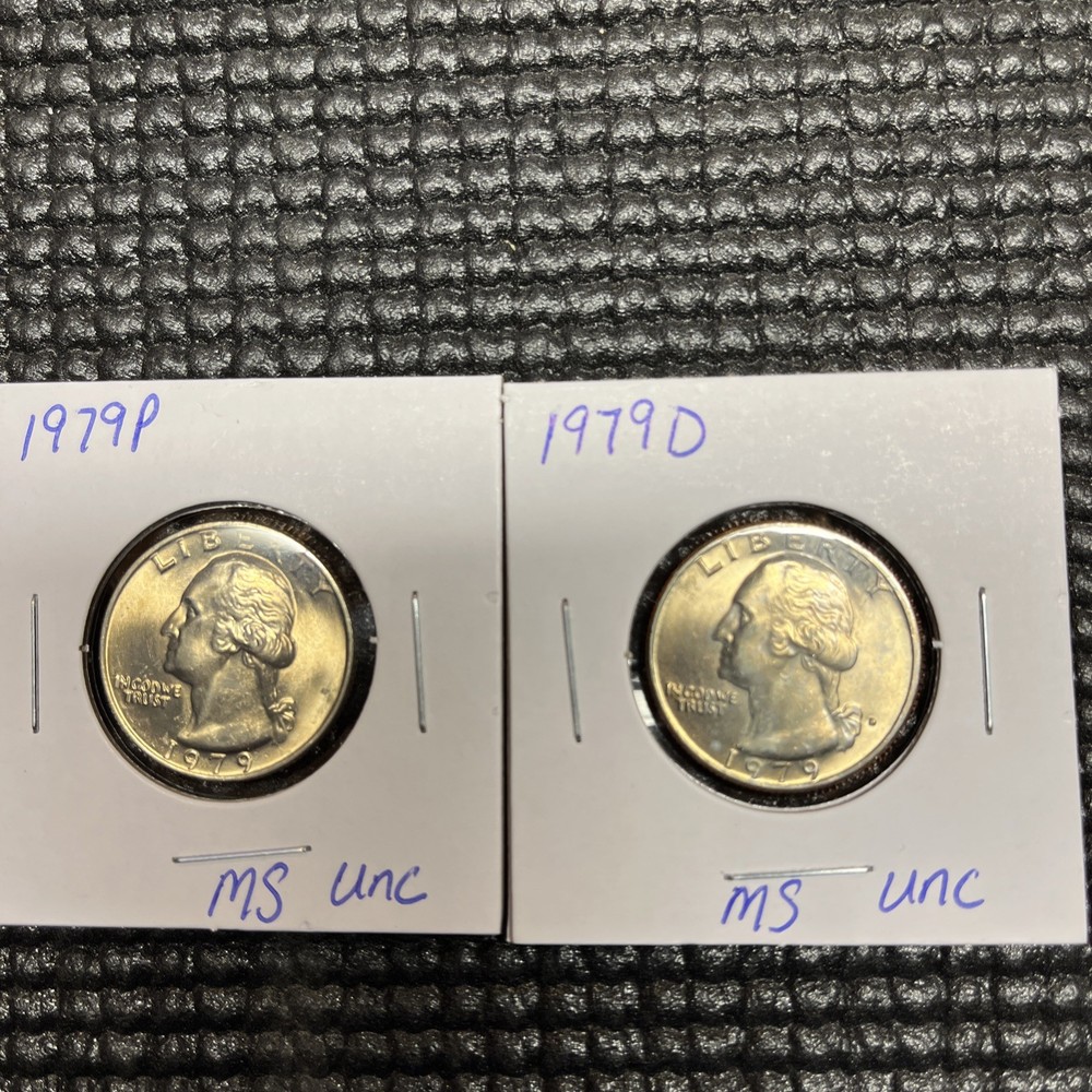 1979 P&D Washington Quarter Set BU