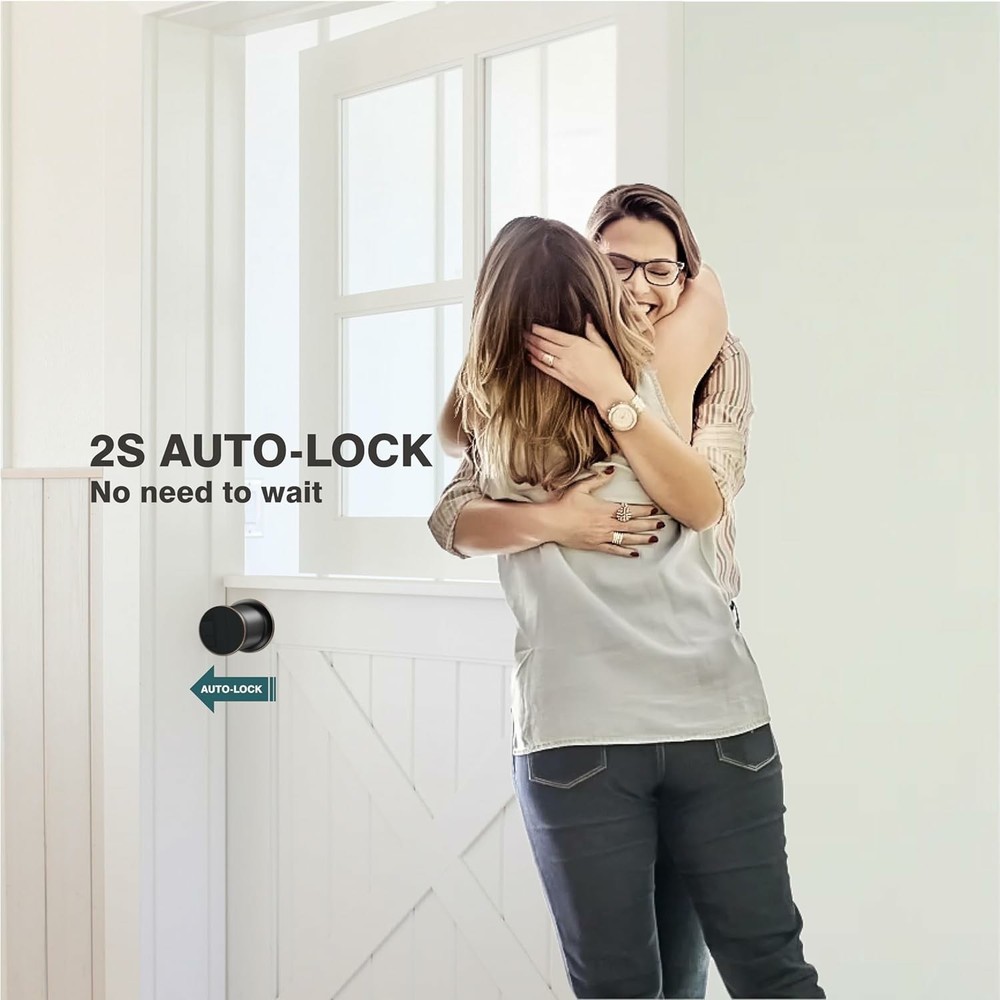 Cielsa Dawn Fingerprint Touchscreen Smart Lock, Tuscan Bronze, 100 Access Codes