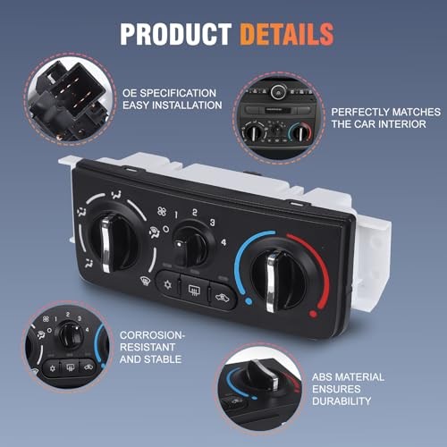 599-141 AC Heater Climate Control Switch Panel Module Compatible with 2005