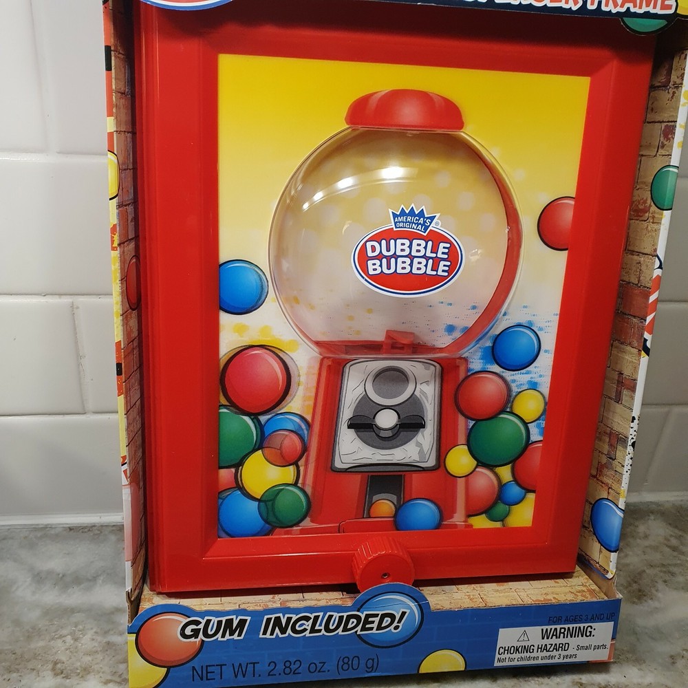 Dubble Double Bubble Wall Mounted Gumball Dispenser Frame Mount Machine