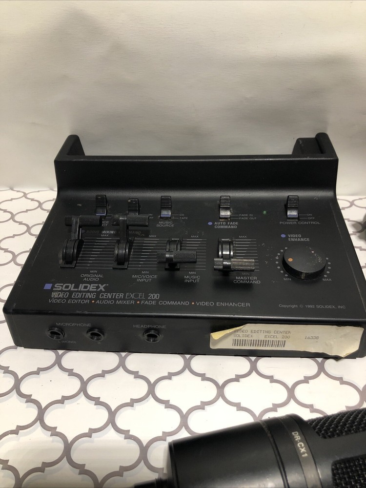 Solidex Video Editing  Excel 200 Untested