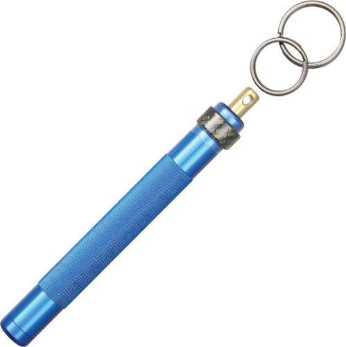 ASP Key Defender Blue ORMD 5 3/4" overall. Aluminum construction with replaceabl