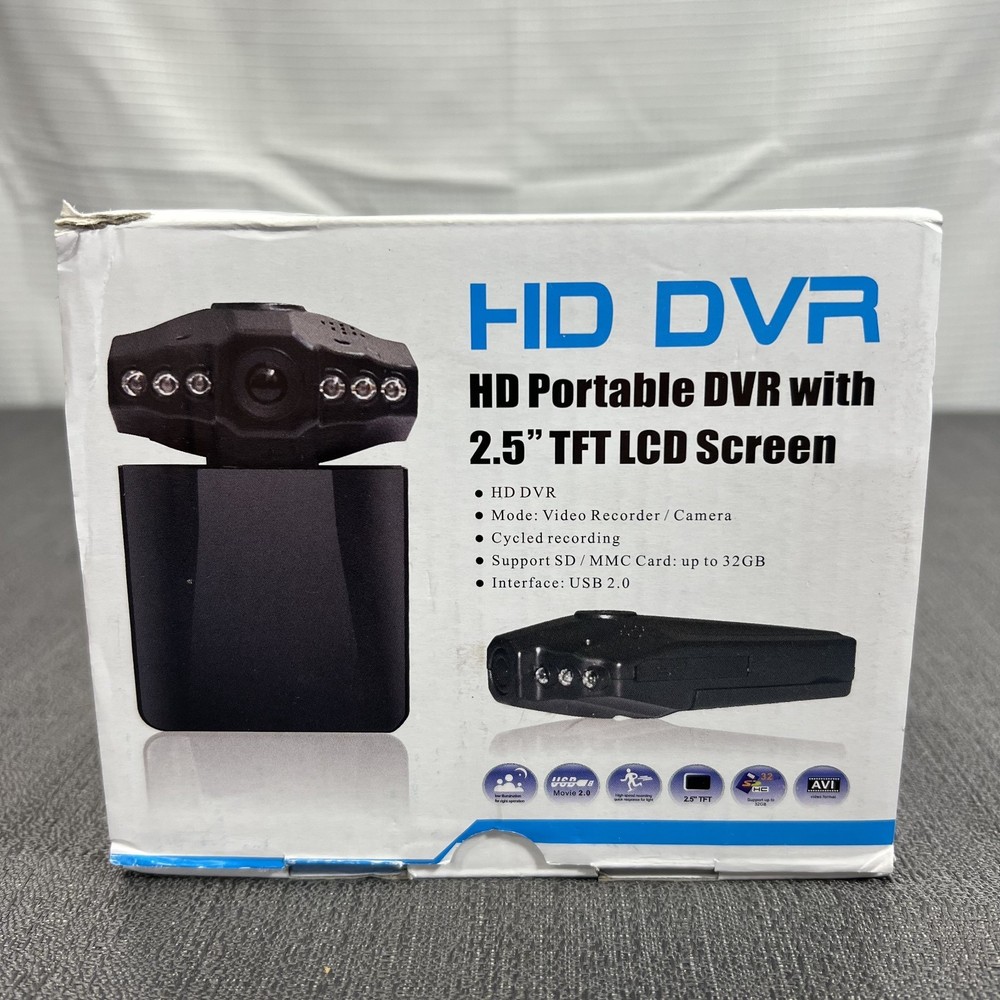 Dashcam HD DVR HD Portable DVR with 2.5" TFT LCD Screen