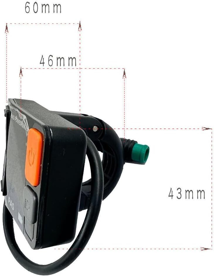 Rad Power LCD Display Meter 48V Ebike Speed Control Screen Panel with Waterproof