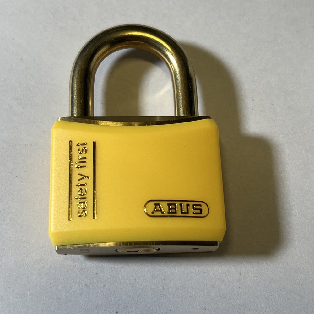 Abus T84MB/40 Yellow Rustproof Padlock KA 8404