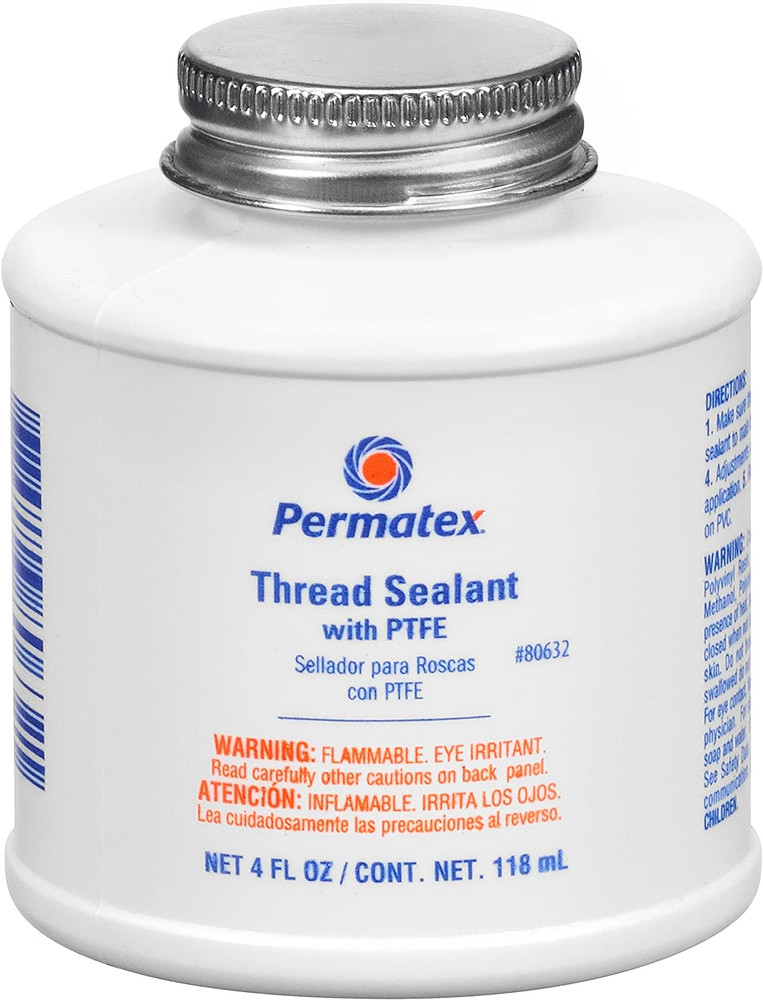 PERMATEX 80632 - Thread Sealant with PTFE 4 oz bottle