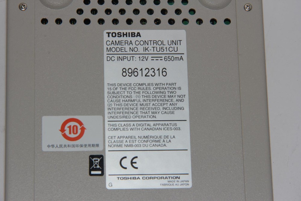 TOSHIBA IK-TU51CU Camera Control Unit