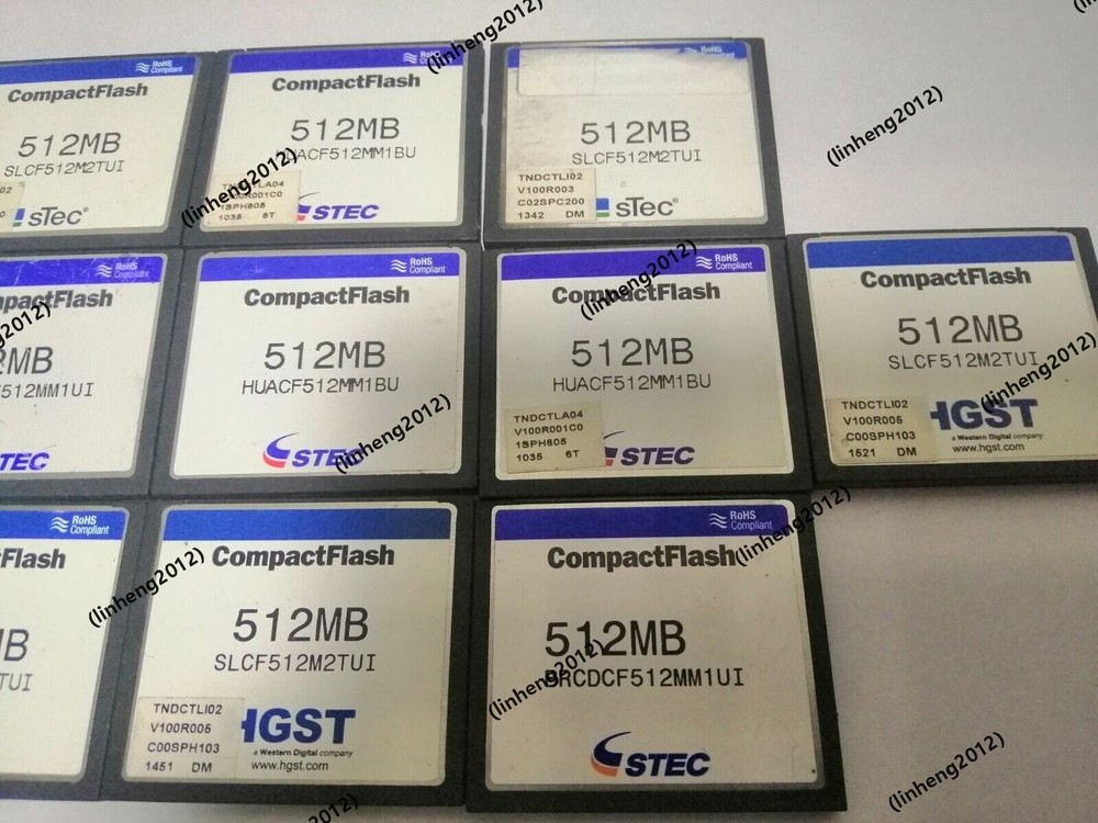 10PCS   STEC 512MB CompactFlash CF  Card  Memory CARD 512MB