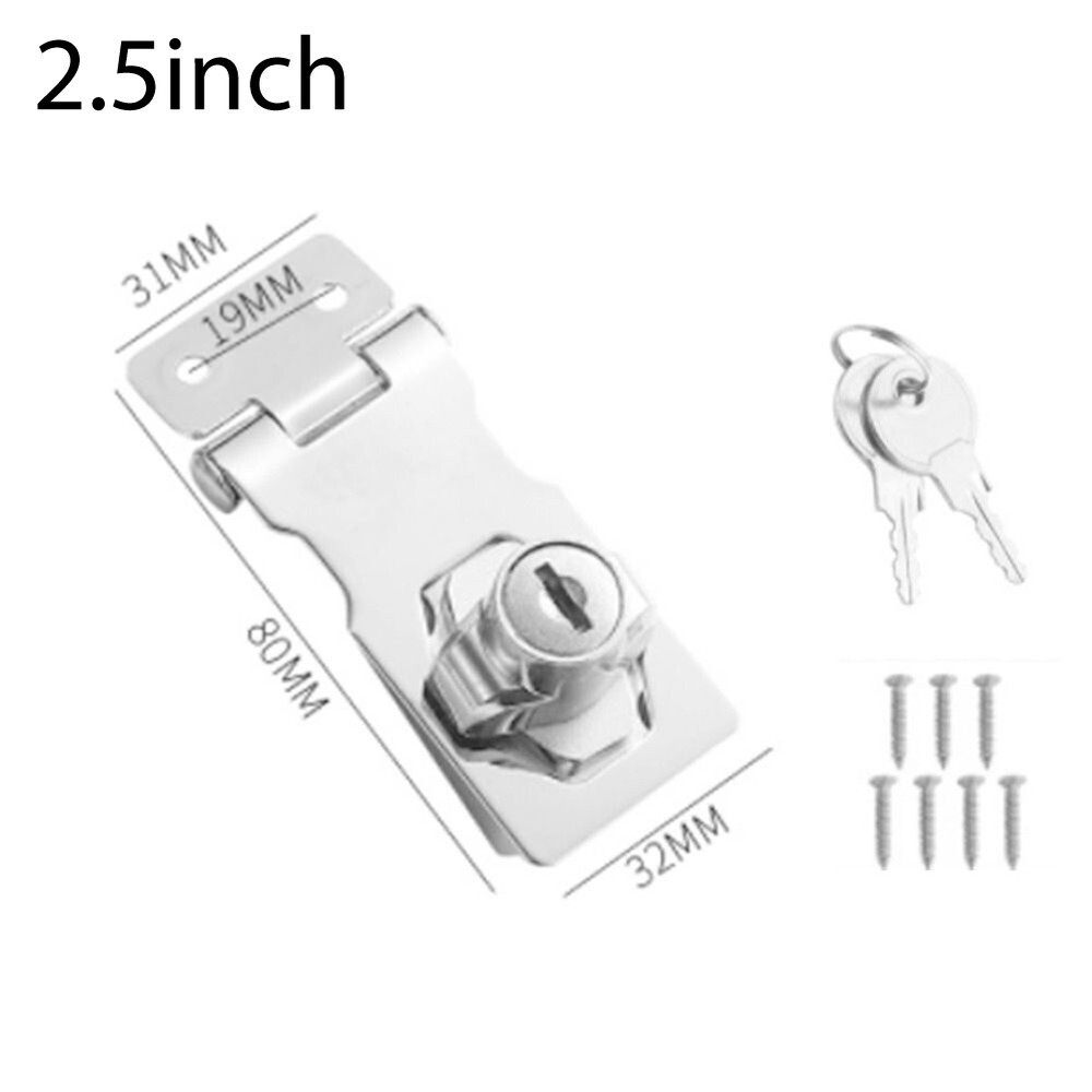 Customizable Size Install and Adjust the Locking Hasp and Staple as Needed