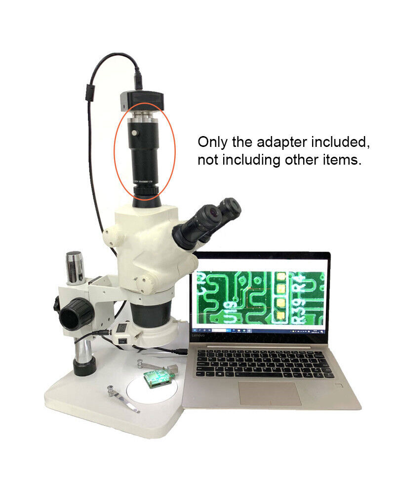 1X C Mount Thread Adapter Lens CCD Interface Camera Adaptor for Leica Microscope