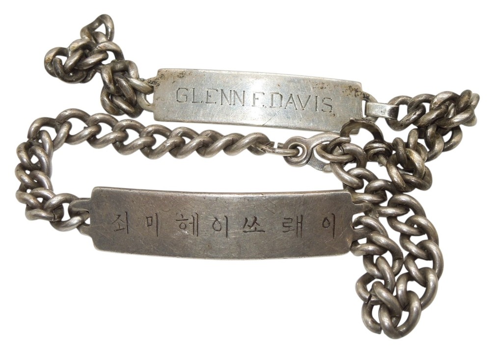 Original WWII US Navy STERLING ID Bracelets Lot Admiralty Islands Pacific CA1