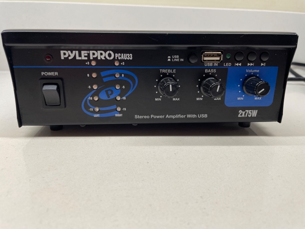 Pyle Pro PCAU33 Mini 2x75W Stereo Power Amplifier Amp