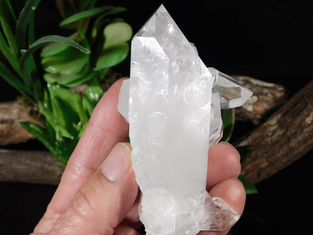 SUPER Translucent! QUARTZ Crystal Cluster From Brazil 239gr
