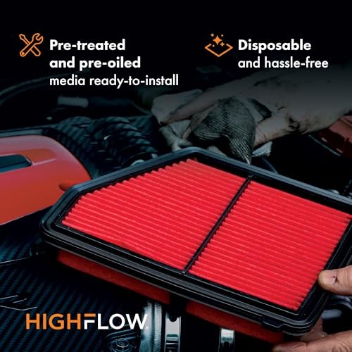High Performance, Pre-Oiled Disposable Engine Air Filter PA99079X | HIGHFLOW