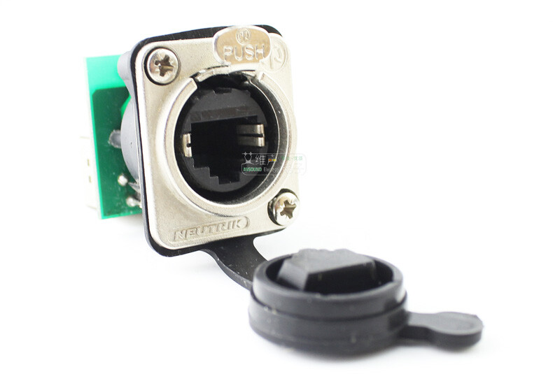 1Pcs RJ45 network D-type base socket dustproof and waterproof plastic cover