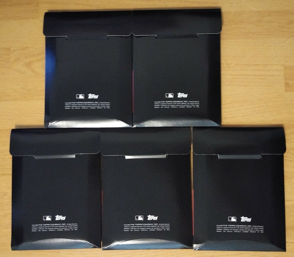 (5) Topps Project 2020 Empty Box Boxes w/Bubble Wrap Only lot