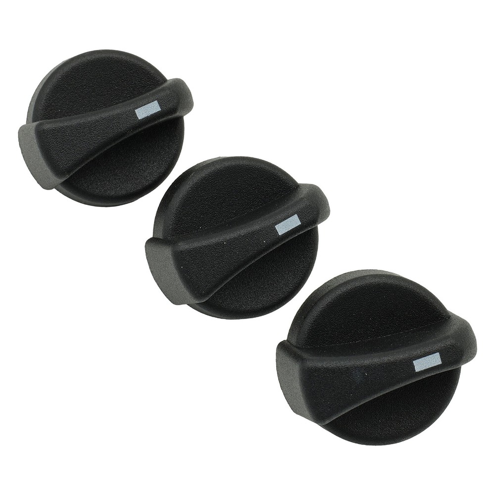 3Pcs AC Heater Fan Control Knobs For Peterbilt 121-0001-000