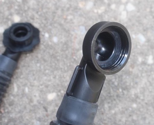 New in Plastic Gas Mask Filter Hose, 40MM, Close Quarter Combat, New Old Stock