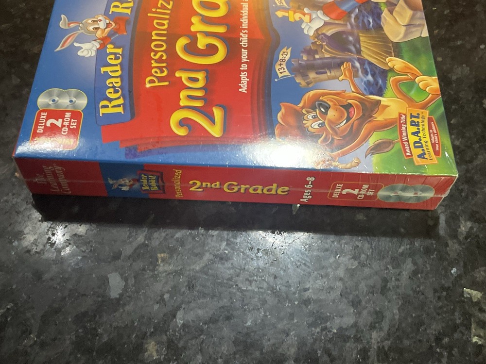 Reader Rabbit Deluxe 2 Cd Personalized 2nd Grade Reading Spelling Math Sealed