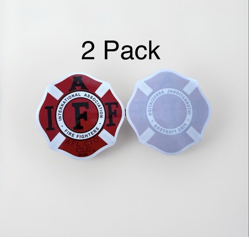 4in IAFF Sticker - 2 Pack - Interior + Exterior