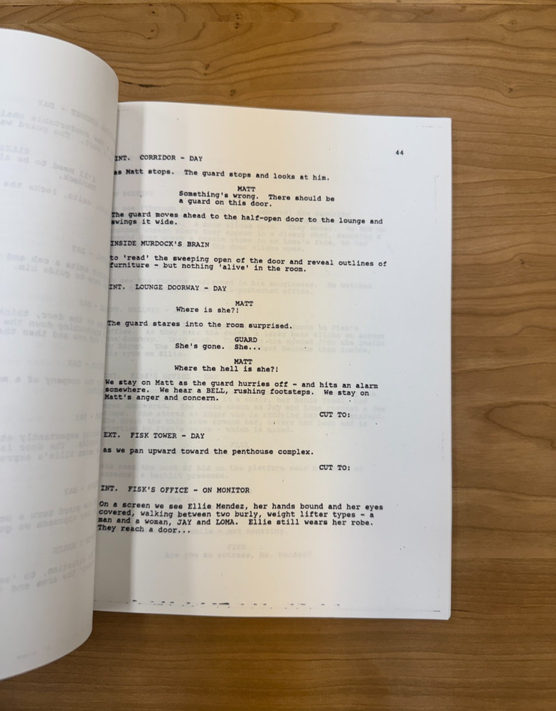 THE INCREDIBLE HULK - TV Movie Script 1989 Second Draft Daredevil