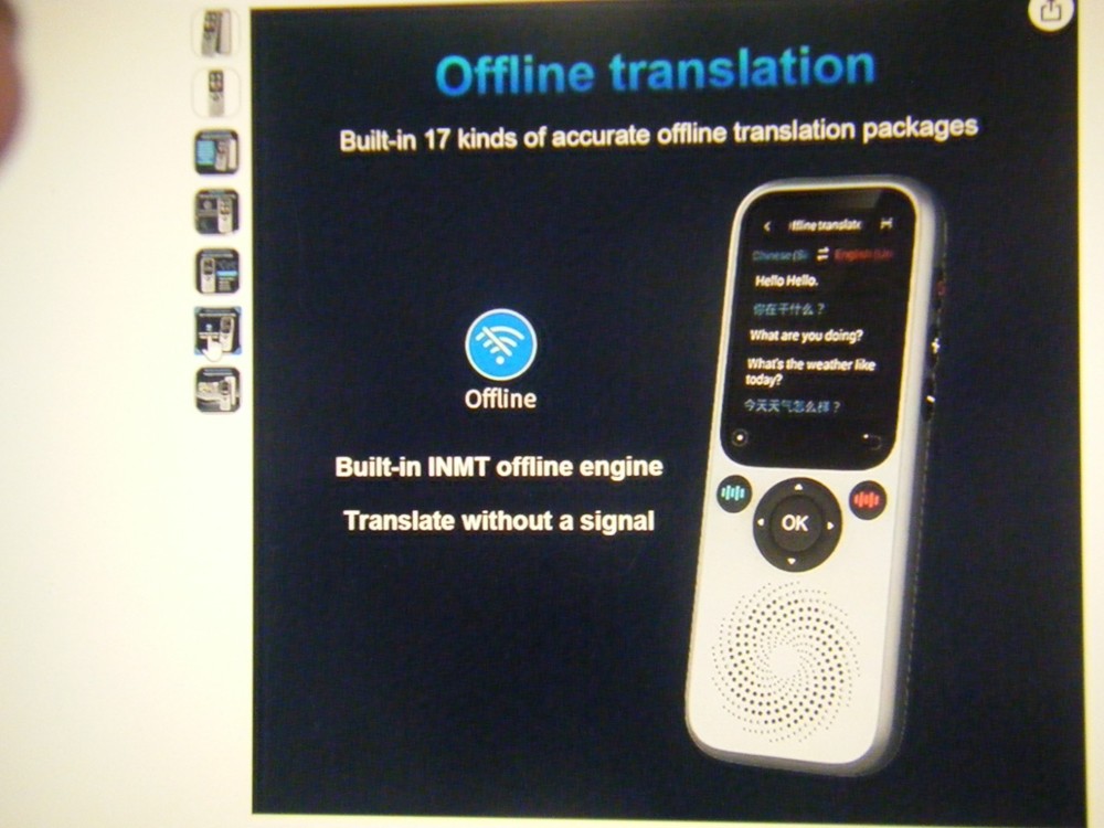 Ai Translator Smart Language Translator Device, Real-Time with 139 Languages