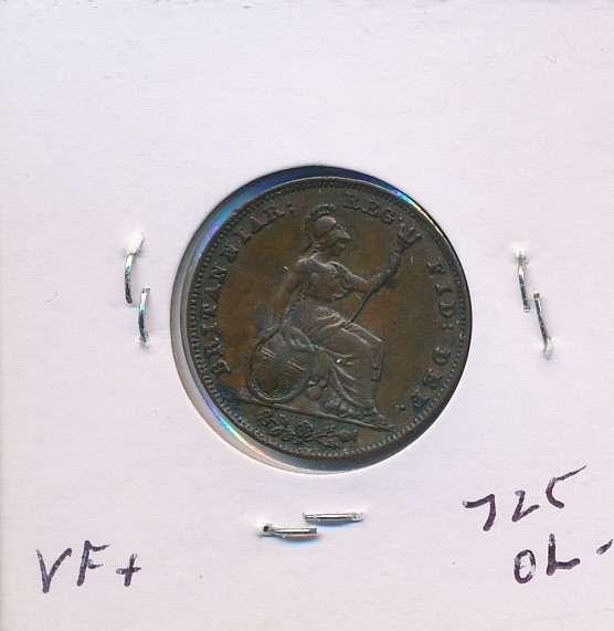 GREAT BRITAIN - 1839 FARTHING - VF - #2567