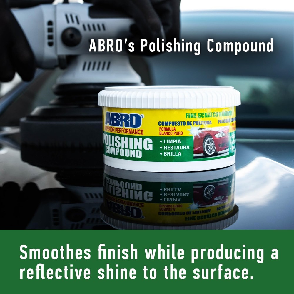 ABRO Superior Performance Car Polishing Compound 10 Oz,