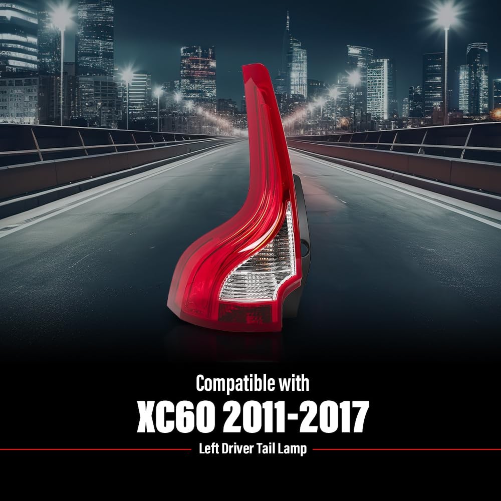 LED Tail Light Left Driver Side for 2011-2017 XC60 VO2800104 Red