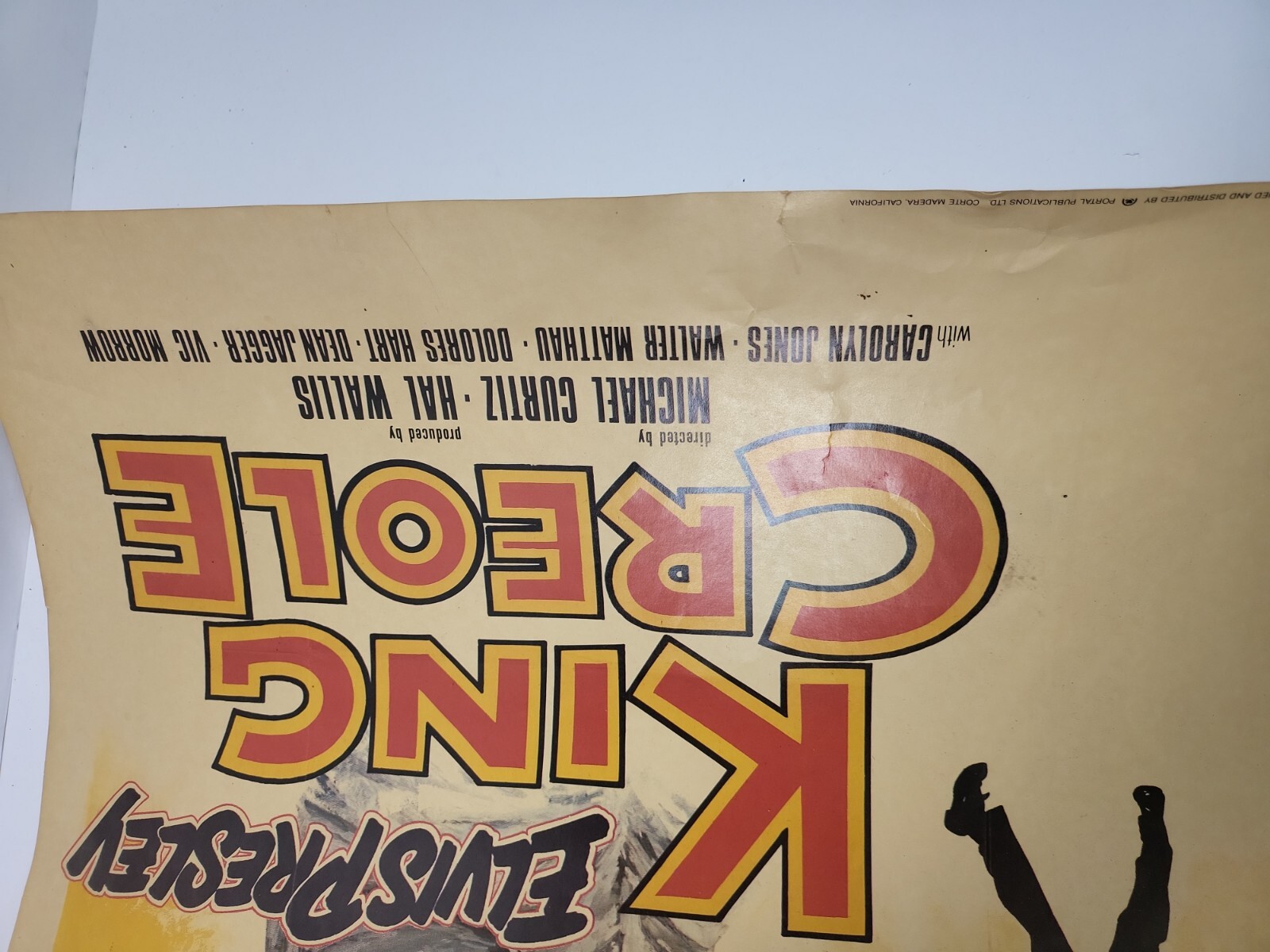 King Creole Elvis Presley Poster By René Chateau ￼ 1986 Portal Publications ￼