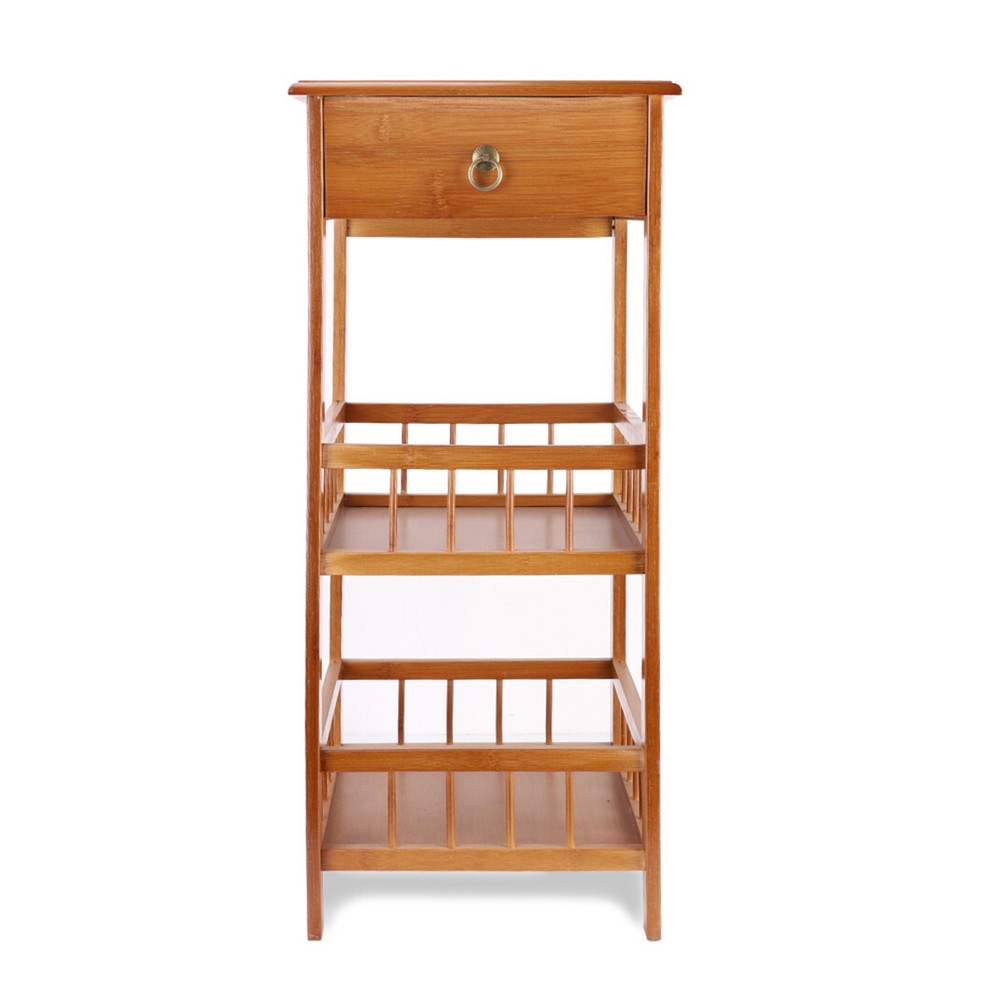 Multi Purpose Nightstand Bedside Table Sofa End Table Furniture Storage W/Drawer