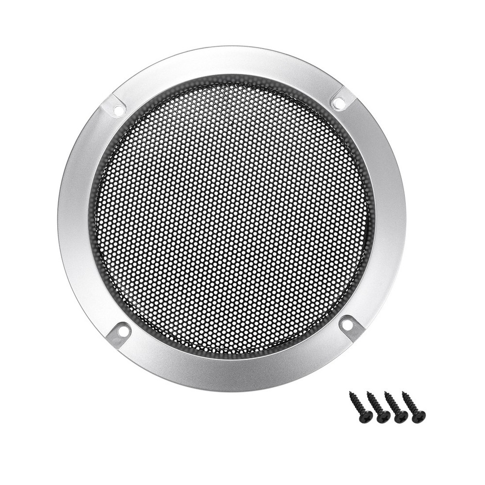 6.5"  Mounting Hole Diagonal Speaker Grill Mesh Woofer Guard Protector Silver