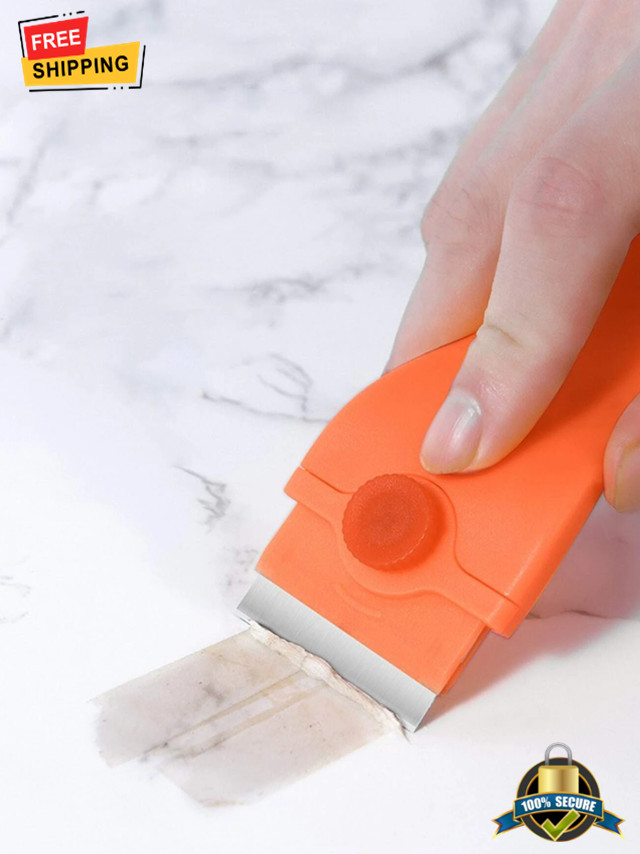 Portable Multifunction Cleaning Scraper for Kitchen & Bathroom - Compact Tool