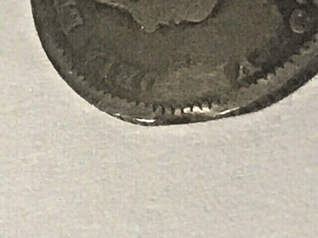 1882-H Canada Silver 10 Cents Planchet Error VG+ #829